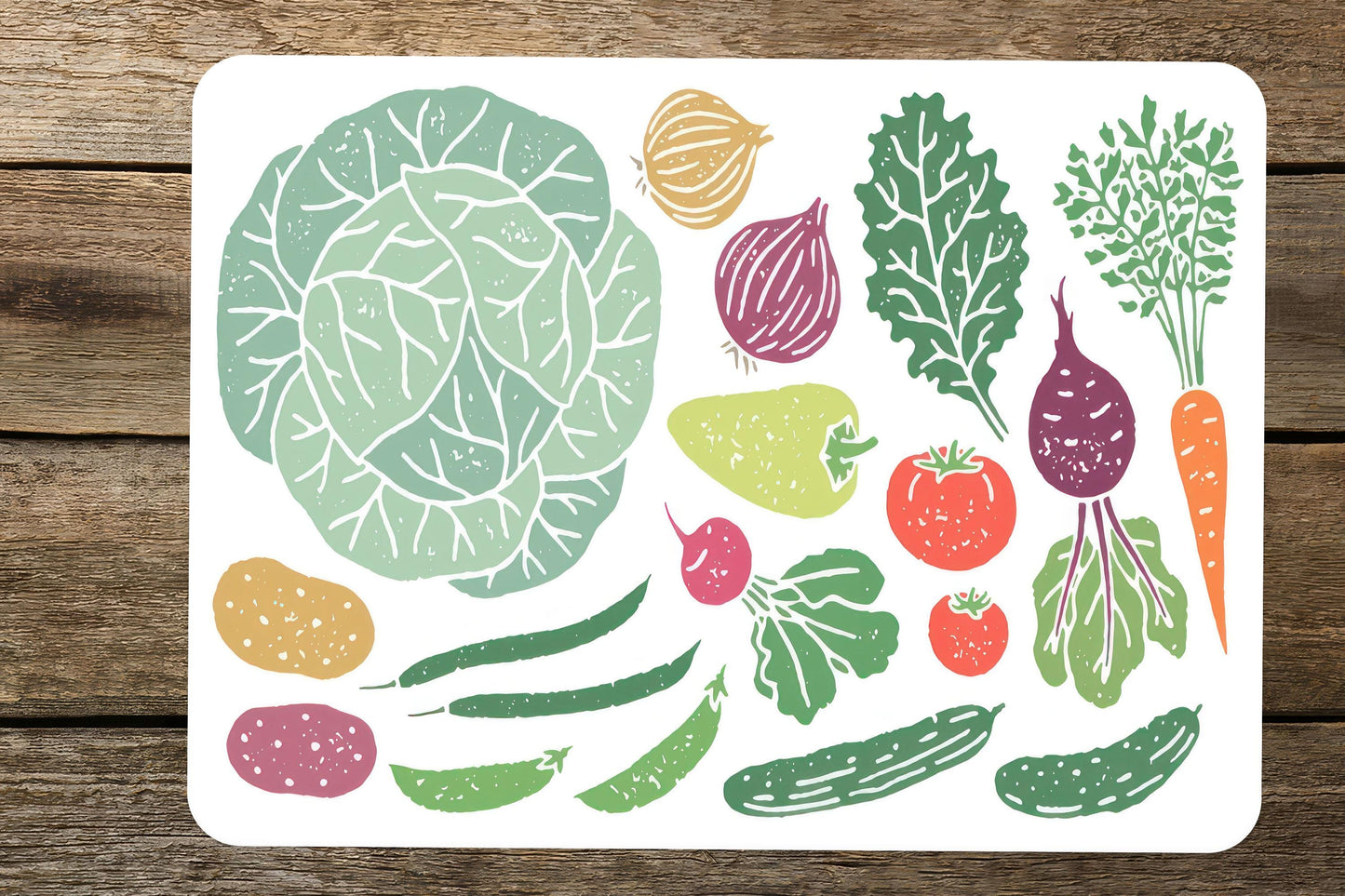 Vegetable Glass Cutting Board