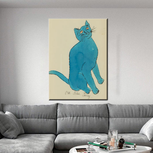 Andy Warhol Cat Wall Decor Canvas Print - Personalized Bridesmaid Gift