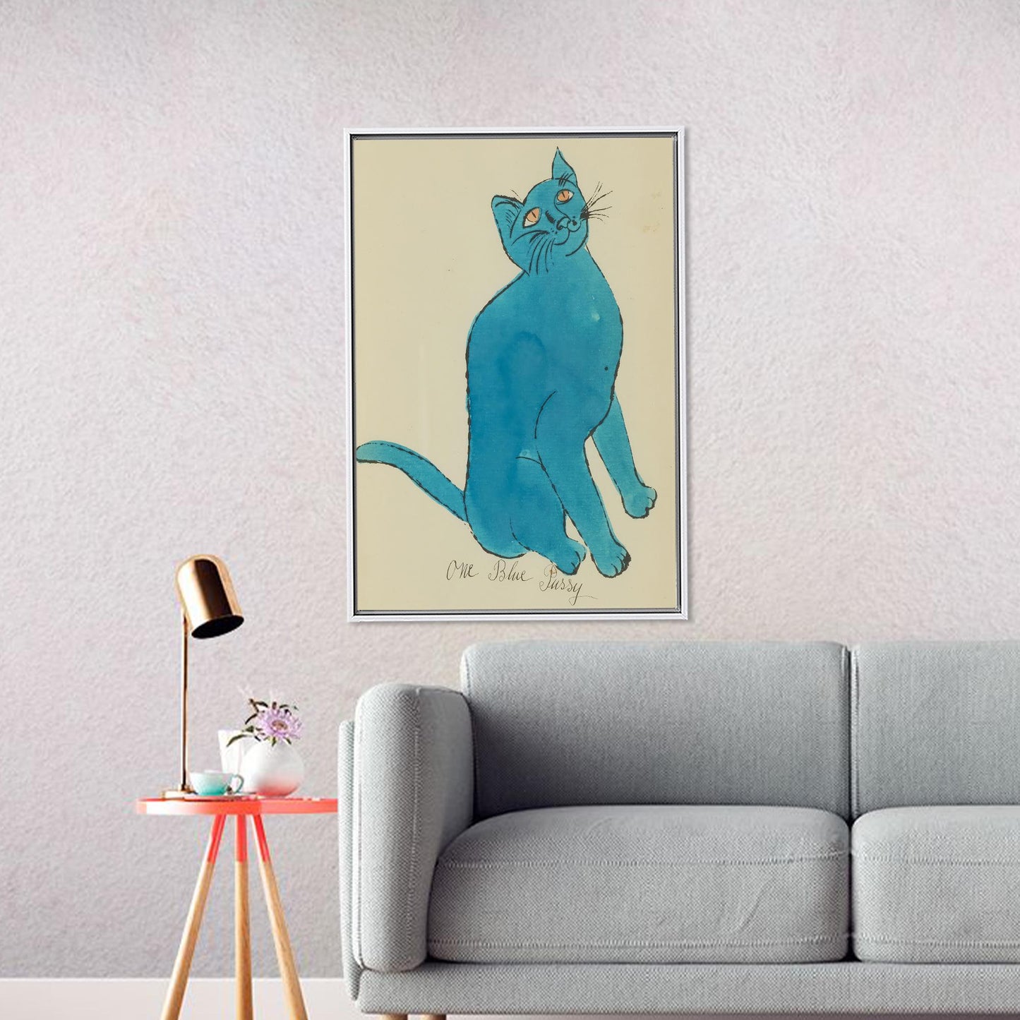 Andy Warhol Cat Wall Decor Canvas Print - Personalized Bridesmaid Gift