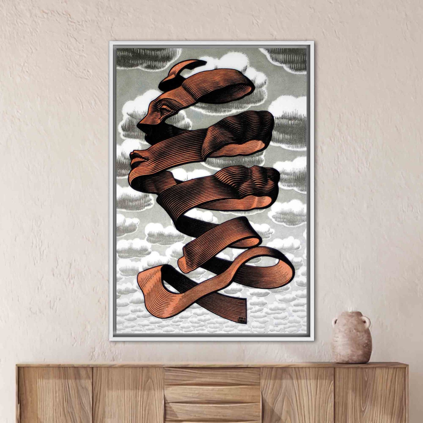 Abstract Face Rind by MC Canvas Print