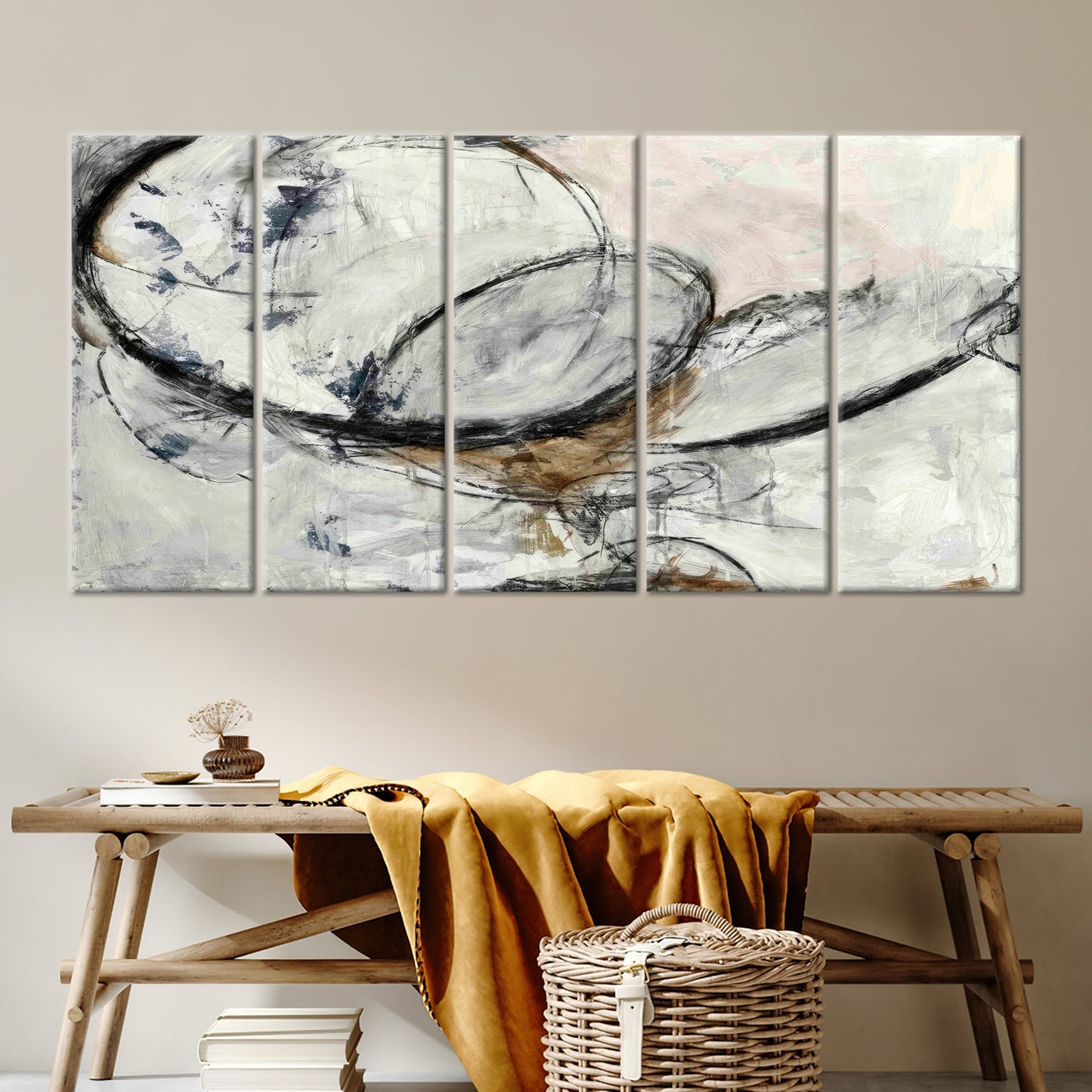 Black Abstract Canvas Print