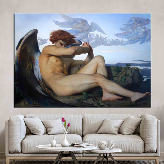 Alexandre Cabanel's Fallen Angel Canvas Print - Classic Reproduction Wall Art