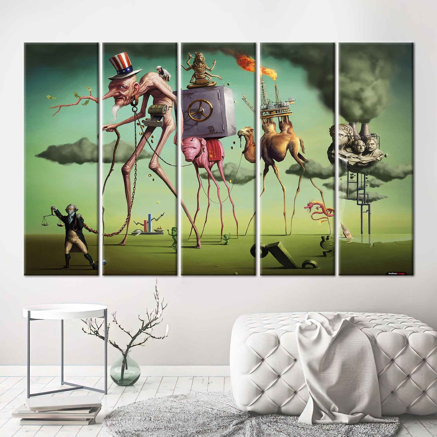 Salvador Dali American Dream Canvas Print