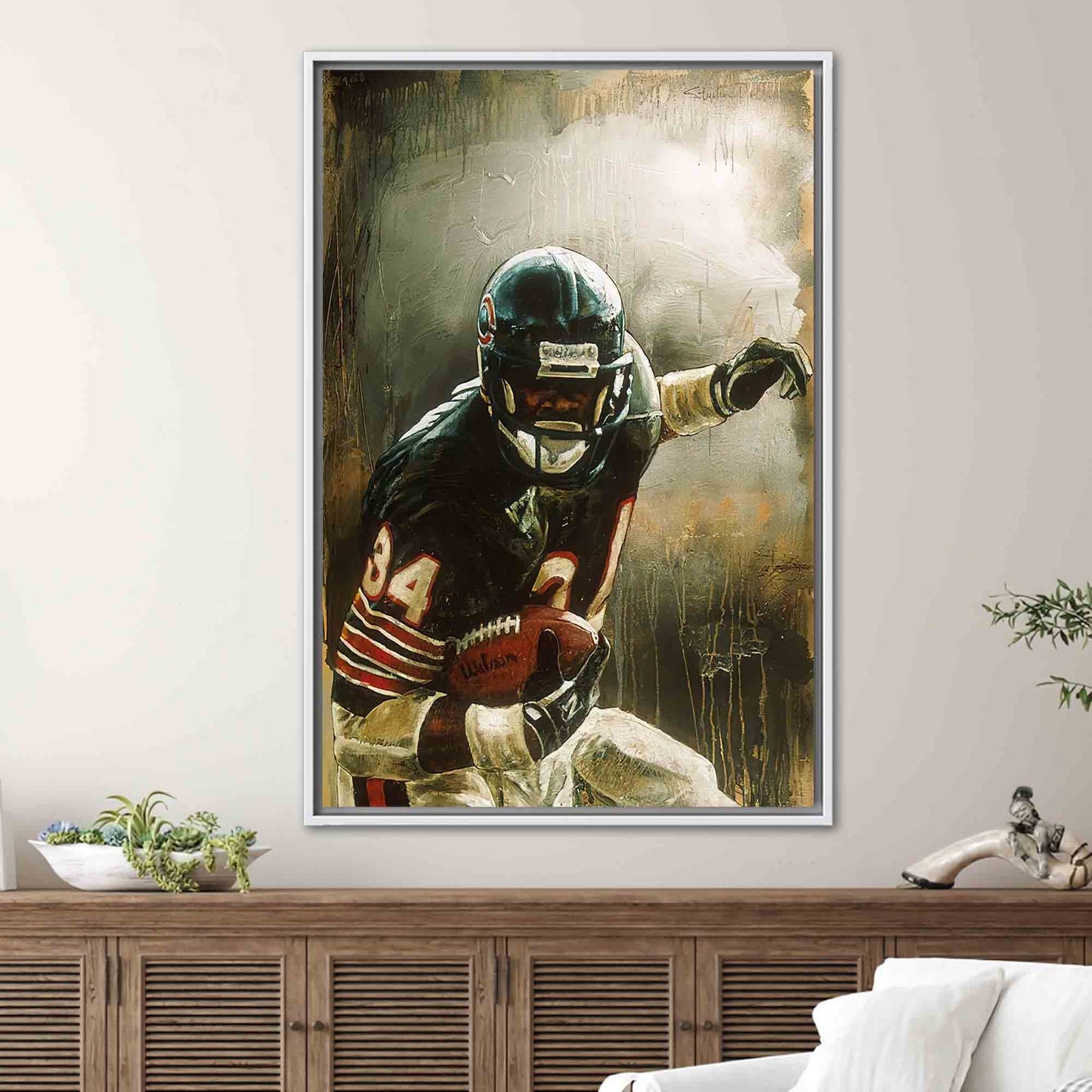American Football Walter Payton Canvas Print