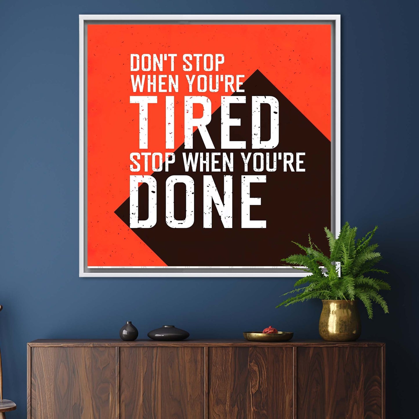 Don't Stop Positive Success Motivation Canvas Print