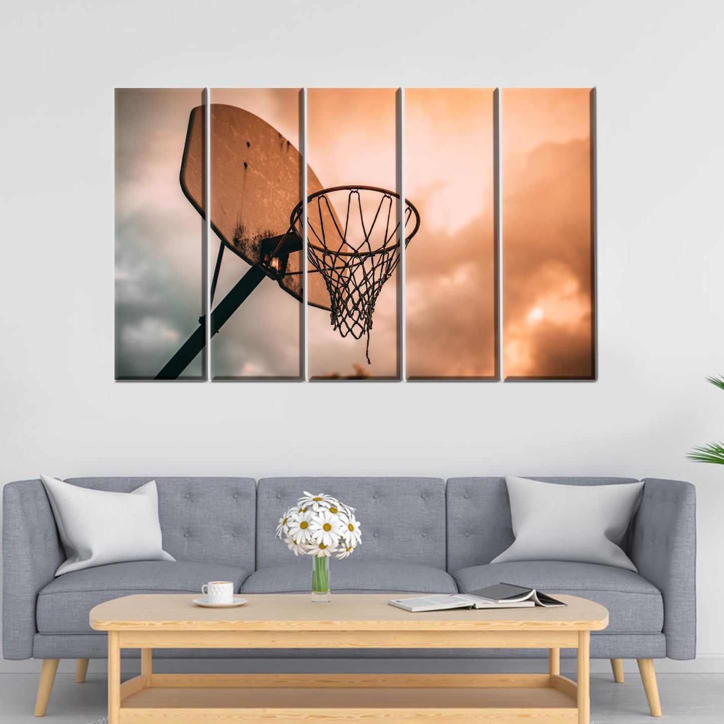 Basketball Player Her Office Canvas Print