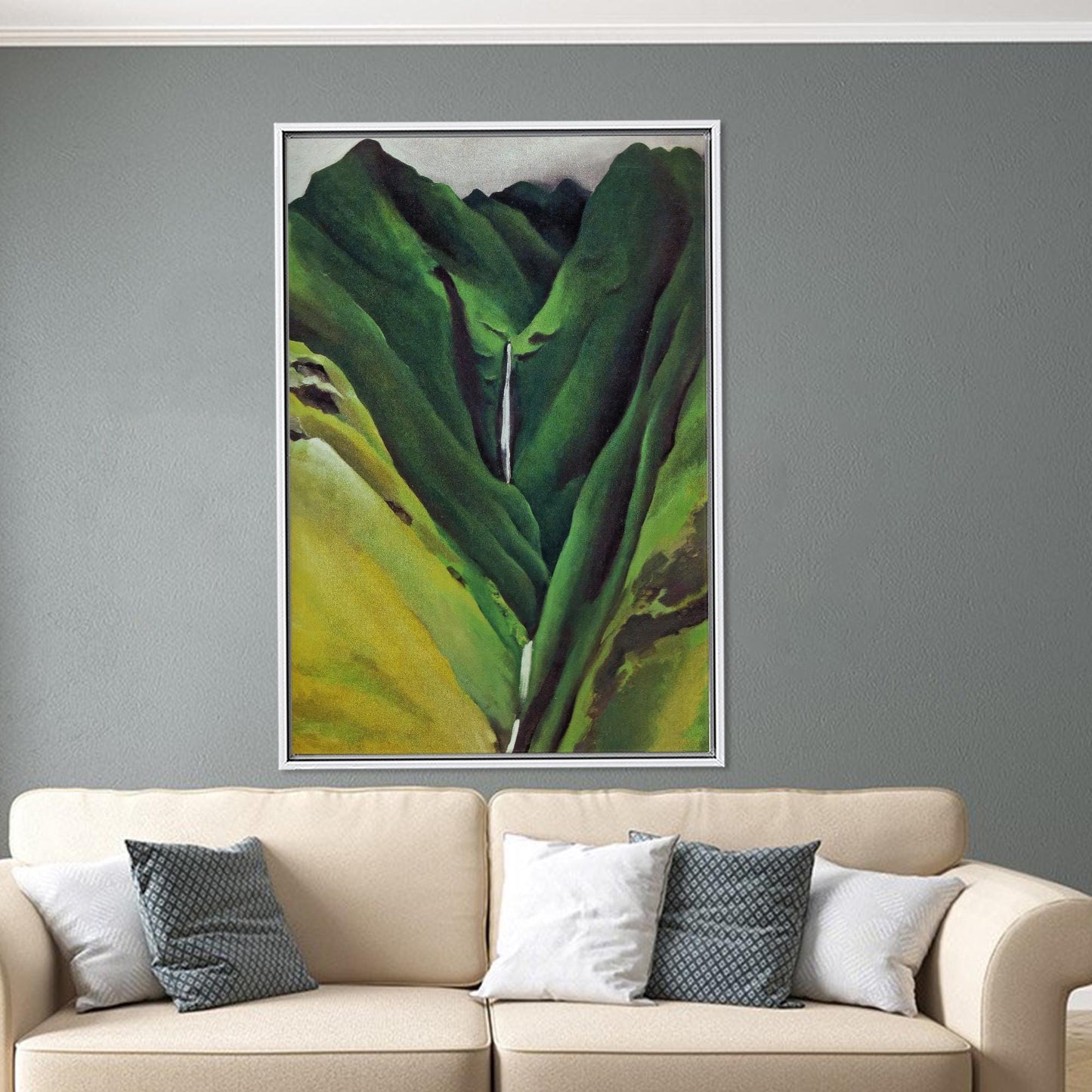 Mountain Landscape Cascade Georgia O Canvas Print