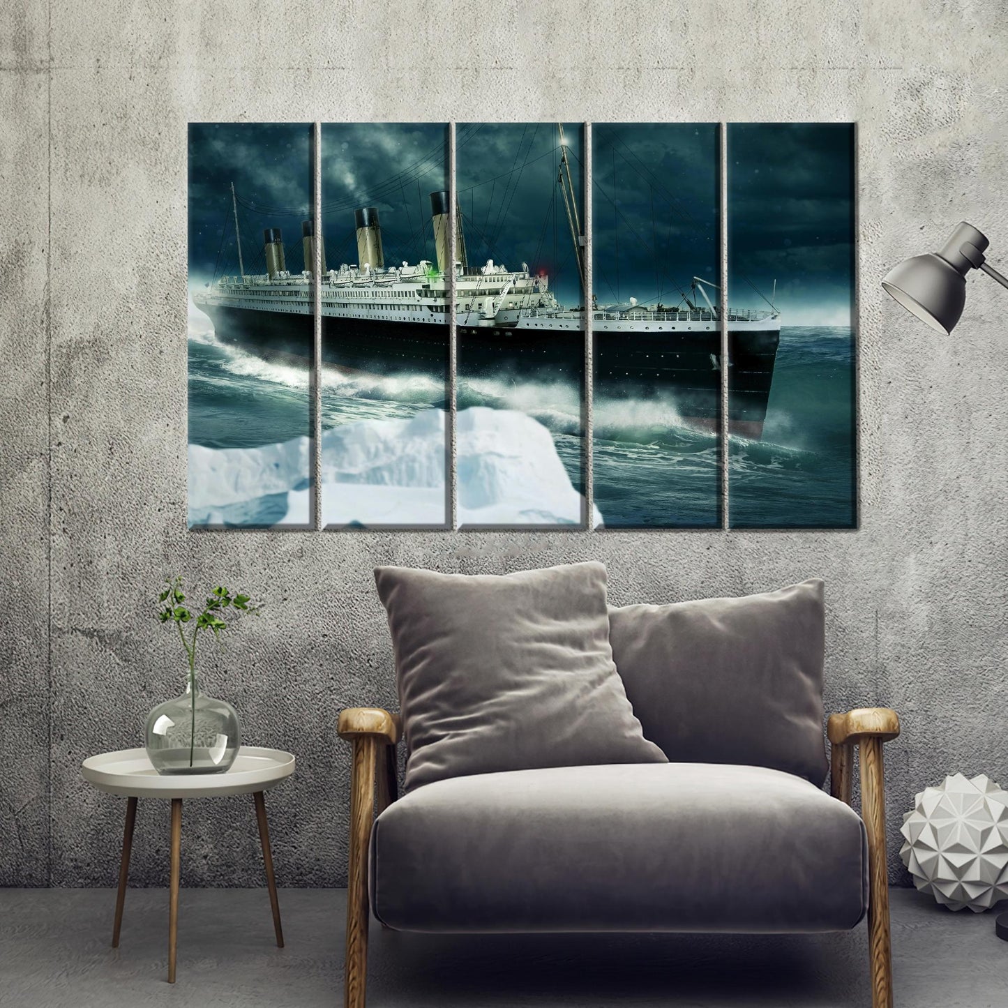 Bohemian Coastal Titanic 3D Canvas Print