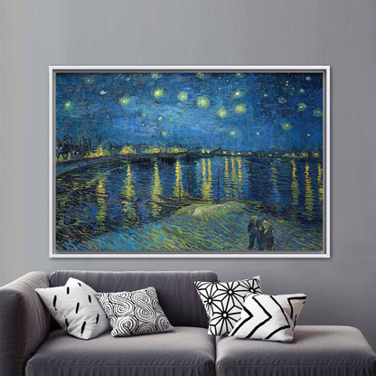 Starry Night Over Rhone Van Canvas Print