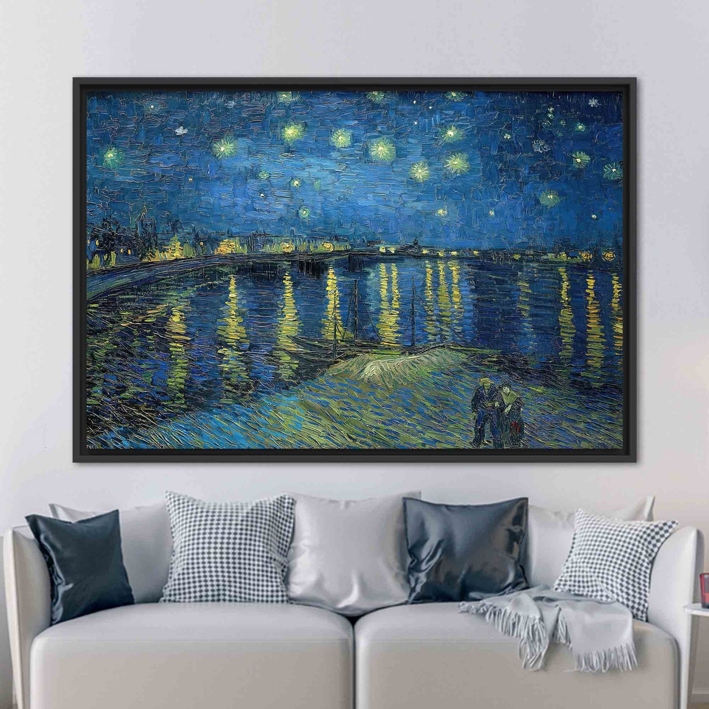 Starry Night Over Rhone Van Canvas Print