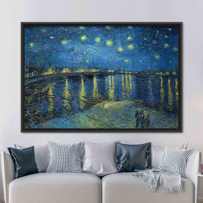 Starry Night Over Rhone Van Canvas Print