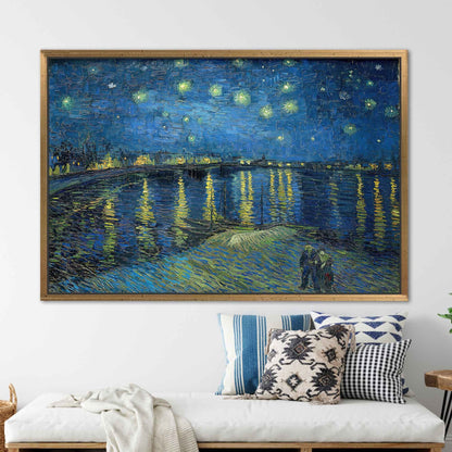 Starry Night Over Rhone Van Canvas Print