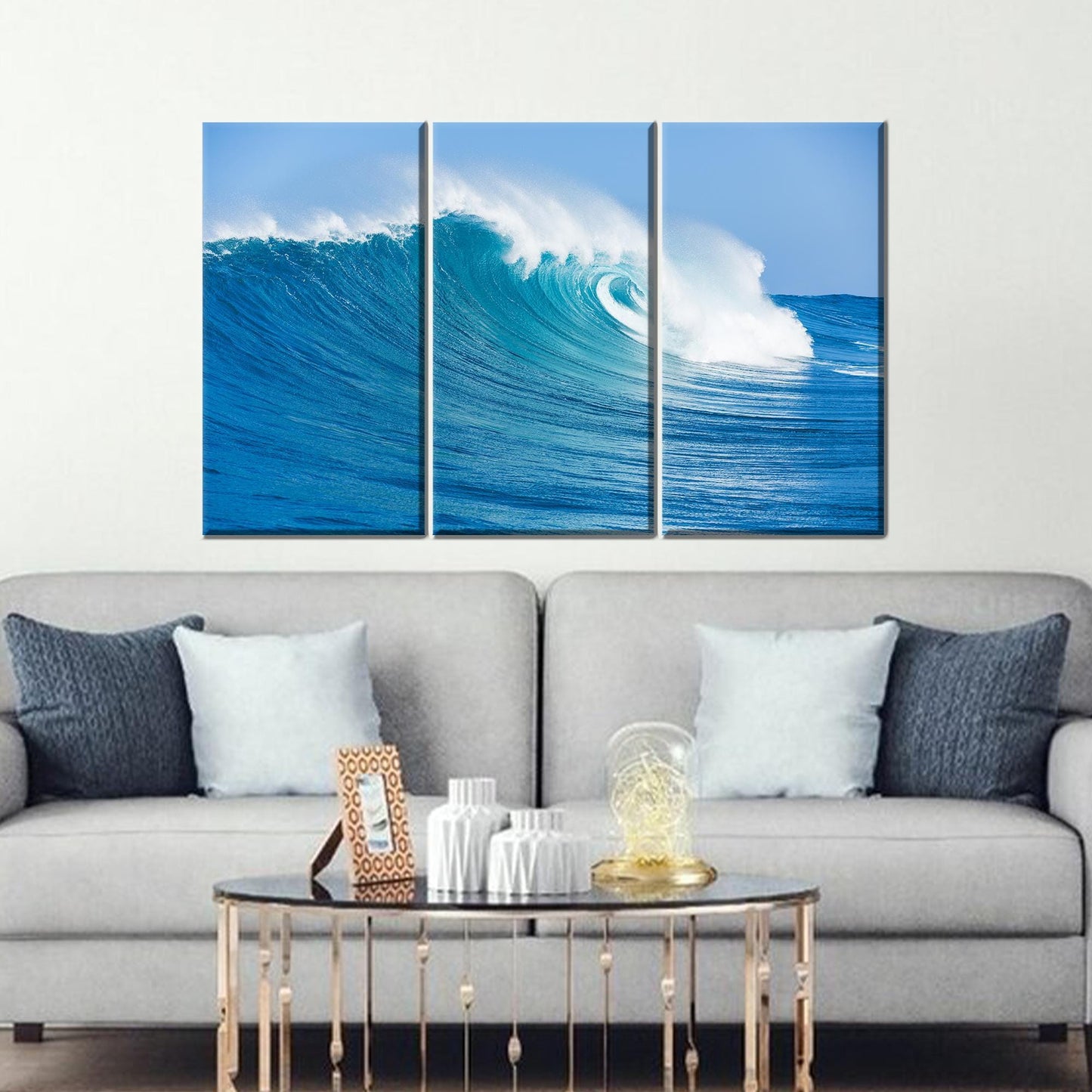 Big Waves Canvas Gift: Ocean Canvas Print for Personalized Wedding Wall Decoration