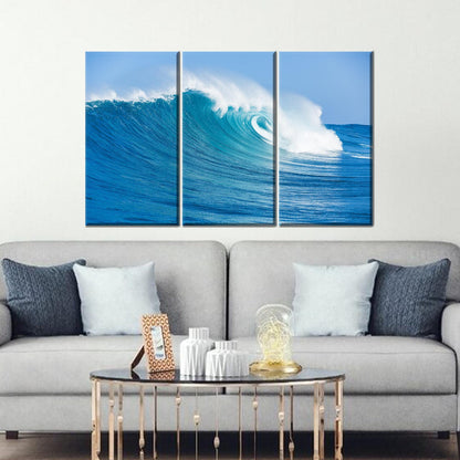 Big Waves Canvas Gift: Ocean Canvas Print for Personalized Wedding Wall Decoration