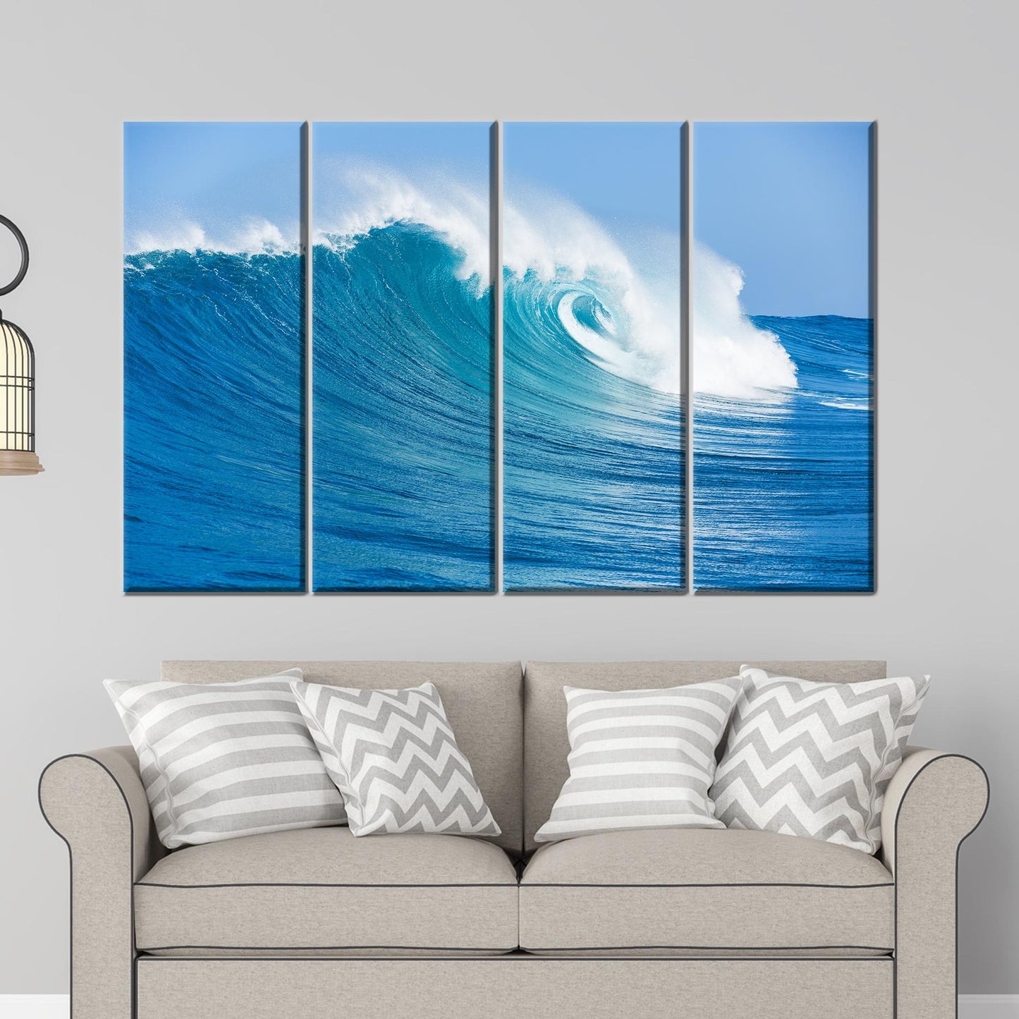 Big Waves Canvas Gift: Ocean Canvas Print for Personalized Wedding Wall Decoration