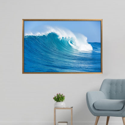 Big Waves Canvas Gift: Ocean Canvas Print for Personalized Wedding Wall Decoration