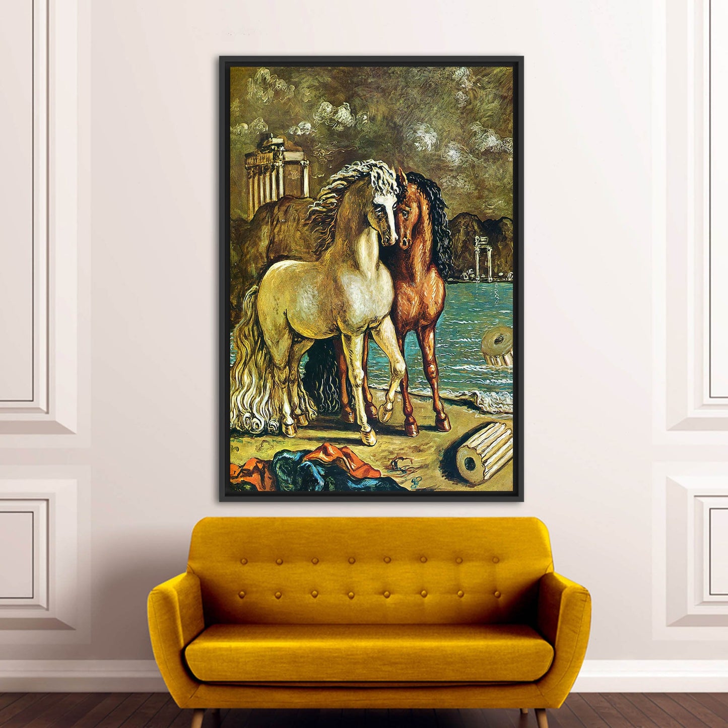 Giorgio De Chirico's Horses Apollo Canvas Print