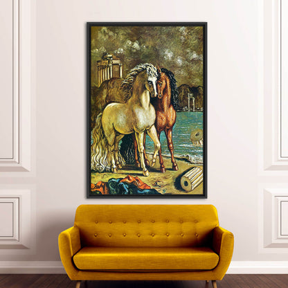Giorgio De Chirico's Horses Apollo Canvas Print
