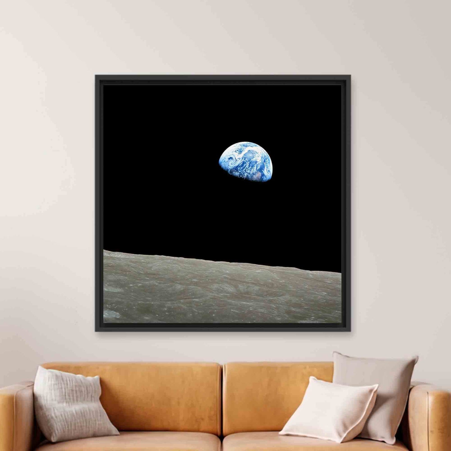 NASA Earthrise Landscape Space Canvas Print
