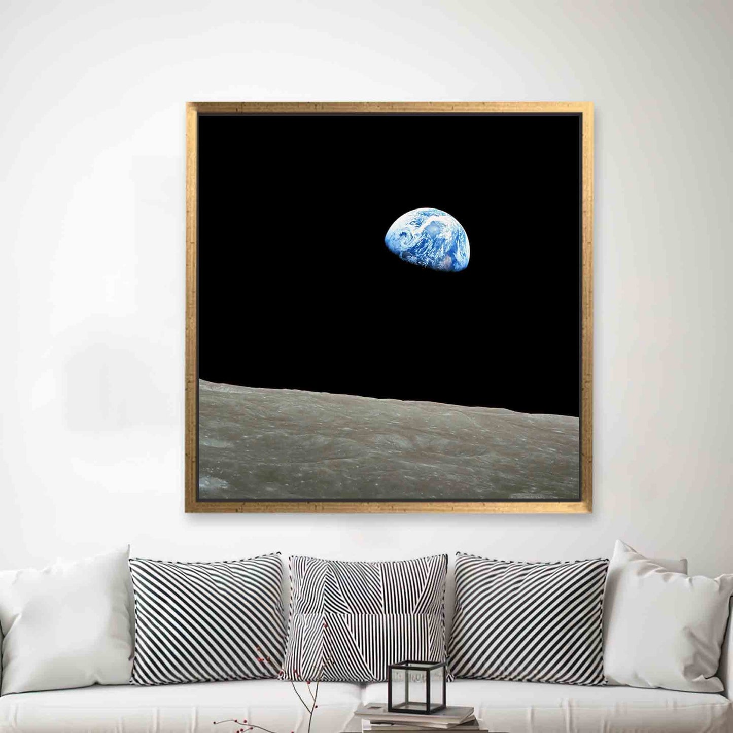 NASA Earthrise Landscape Space Canvas Print