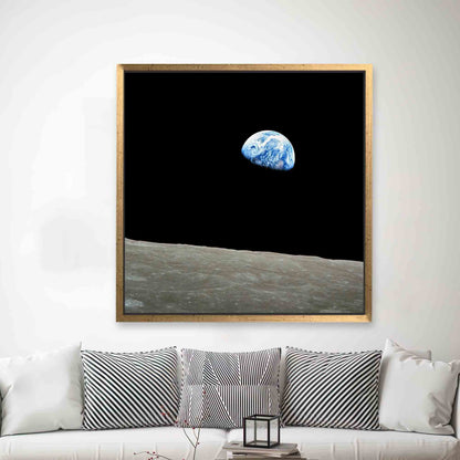 NASA Earthrise Landscape Space Canvas Print