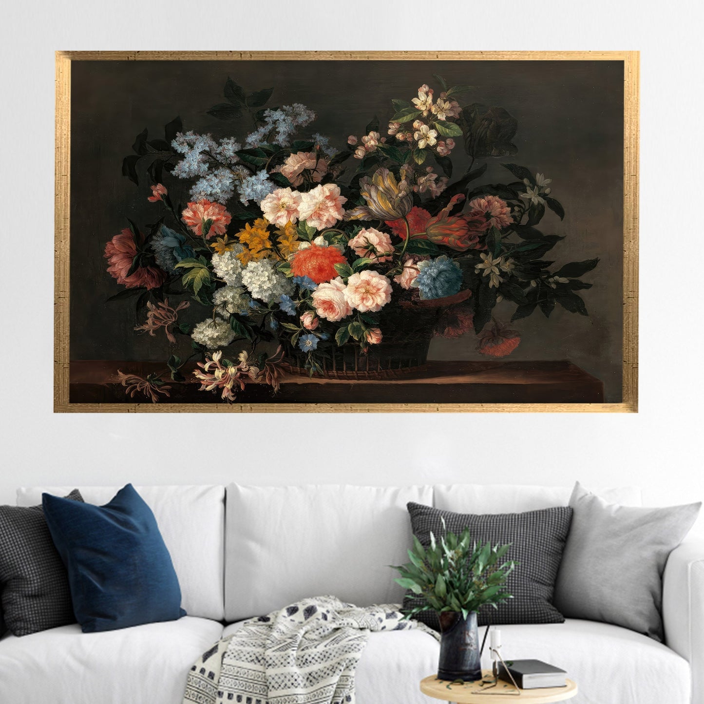 Floral 3D Flowers Canvas Print