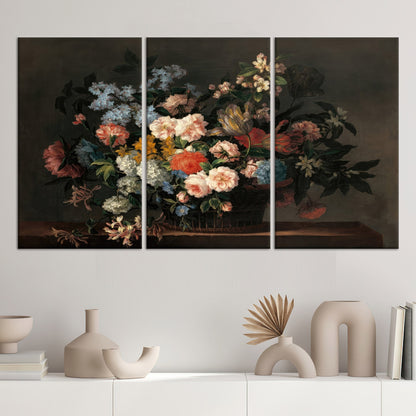 Floral 3D Flowers Canvas Print