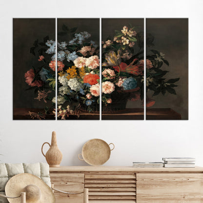 Floral 3D Flowers Canvas Print