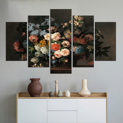 Floral 3D Flowers Canvas Print