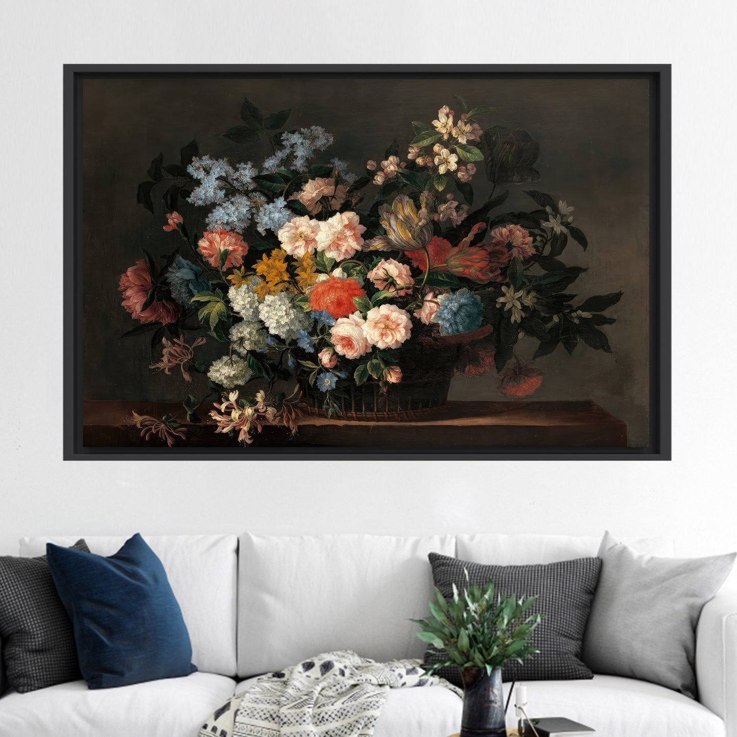 Floral 3D Flowers Canvas Print
