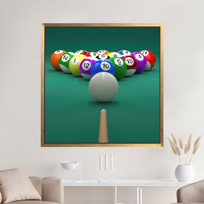 Office Billiard Bedroom Canvas Print