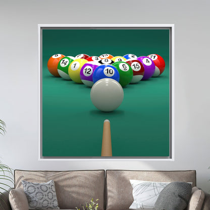 Office Billiard Bedroom Canvas Print