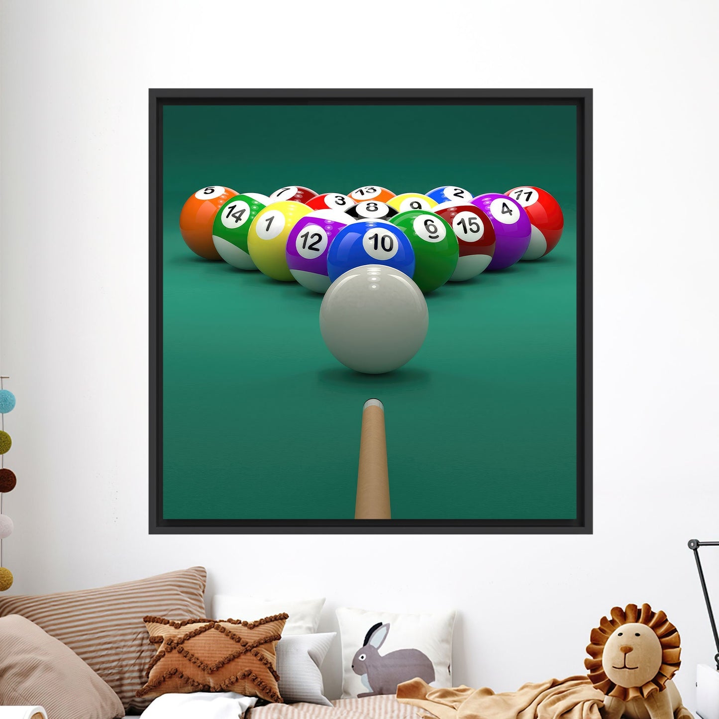 Office Billiard Bedroom Canvas Print