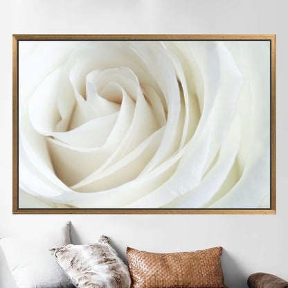 White Rose 3D Canvas Print