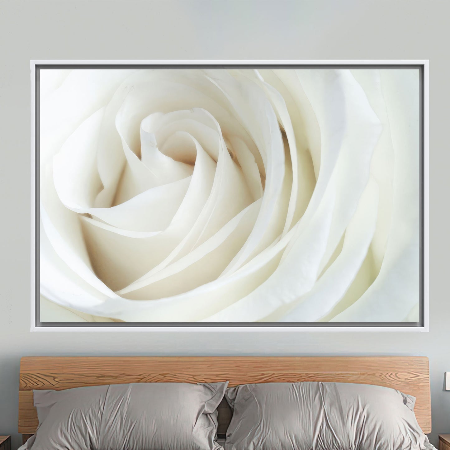 White Rose 3D Canvas Print