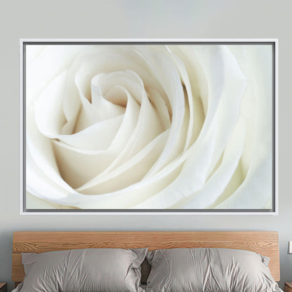 White Rose 3D Canvas Print