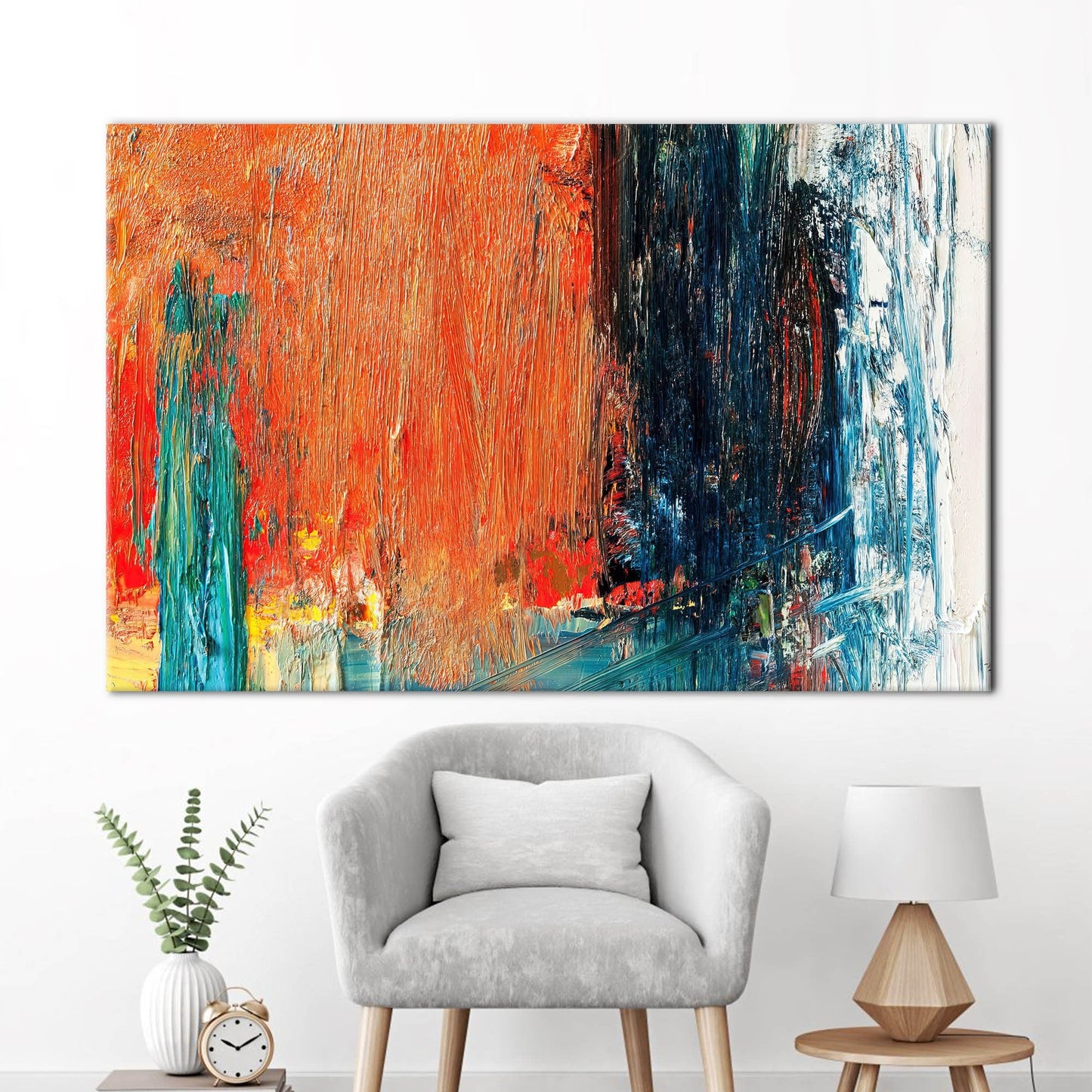 Orange Abstract Canvas Print