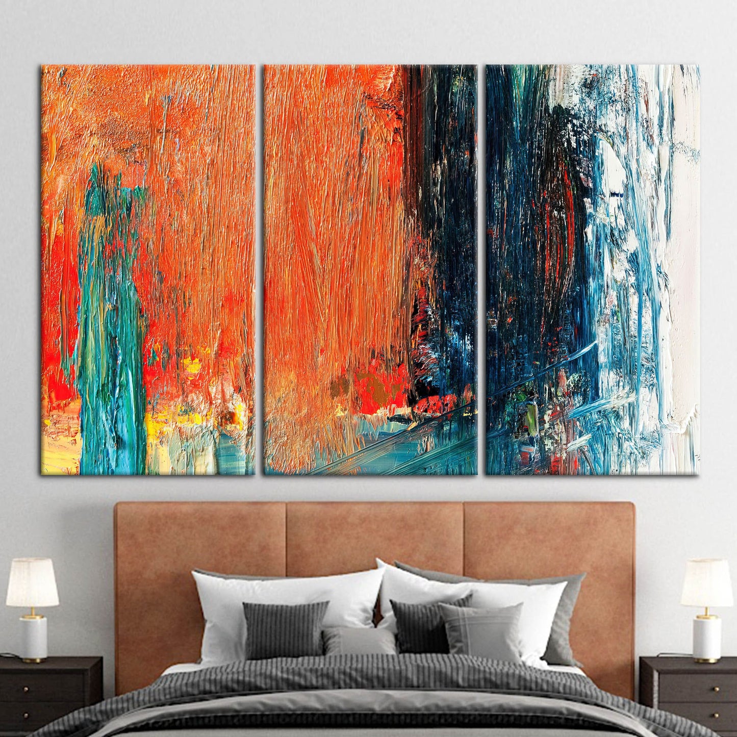 Orange Abstract Canvas Print