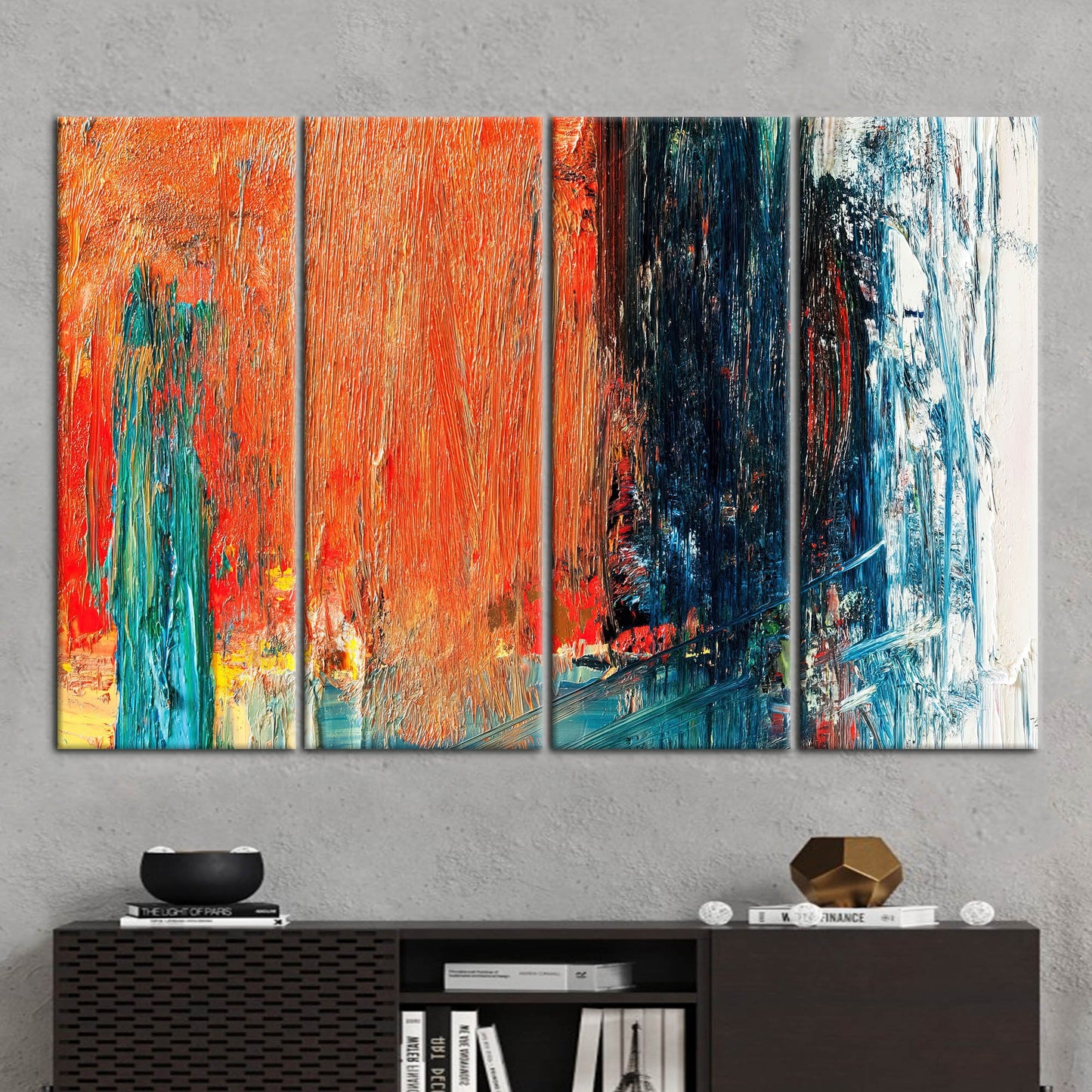 Orange Abstract Canvas Print