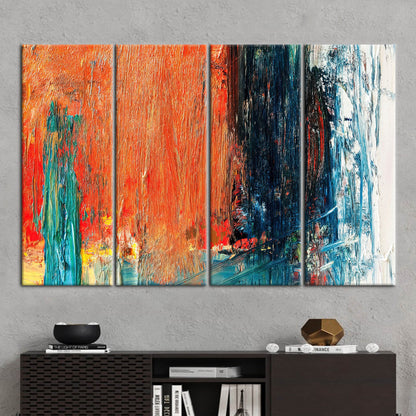 Orange Abstract Canvas Print