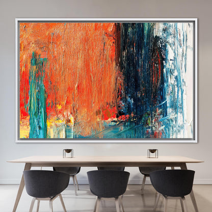 Orange Abstract Canvas Print