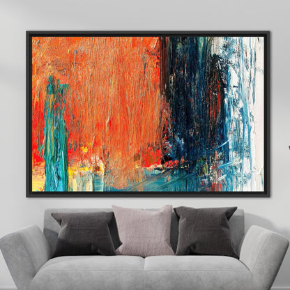 Orange Abstract Canvas Print