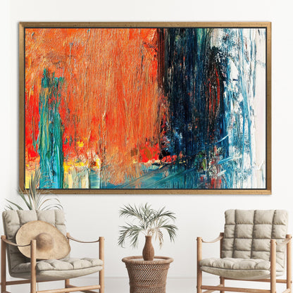 Orange Abstract Canvas Print