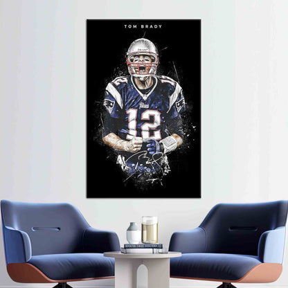 American Football Players Tom Brady Canvas Print