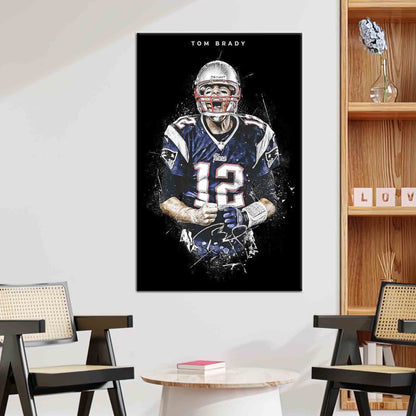 American Football Players Tom Brady Canvas Print