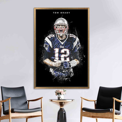 American Football Players Tom Brady Canvas Print