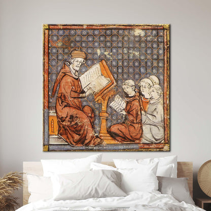 Renaissance Education Middle Ages Rich Canvas Print