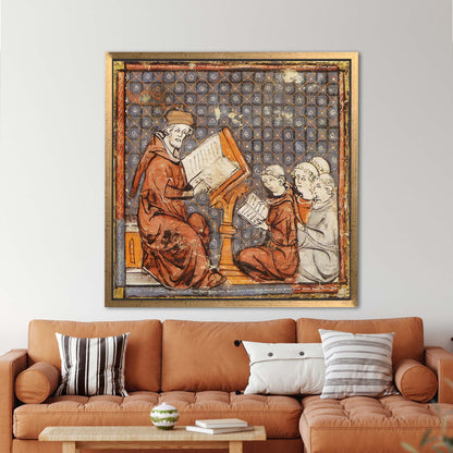Renaissance Education Middle Ages Rich Canvas Print