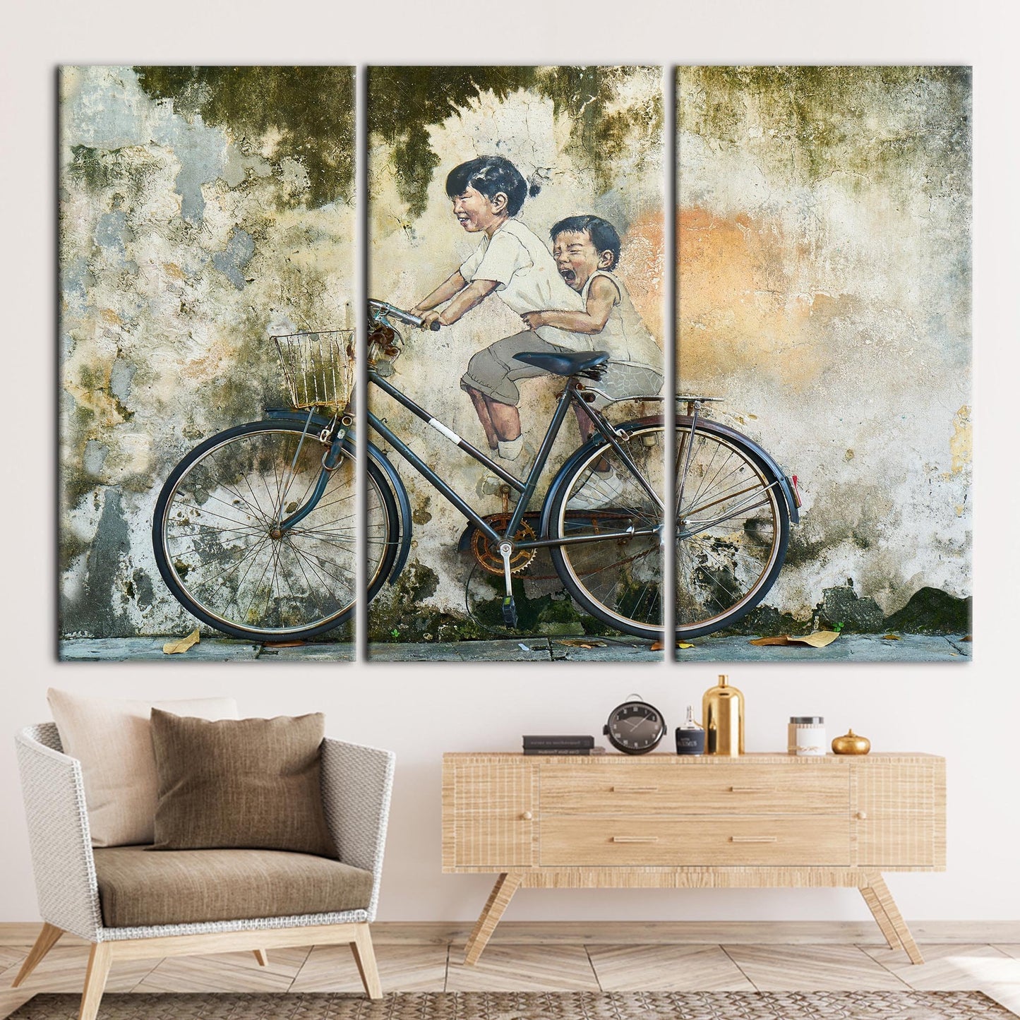 Fashion Abstract Graffiti and Penang Canvas Print
