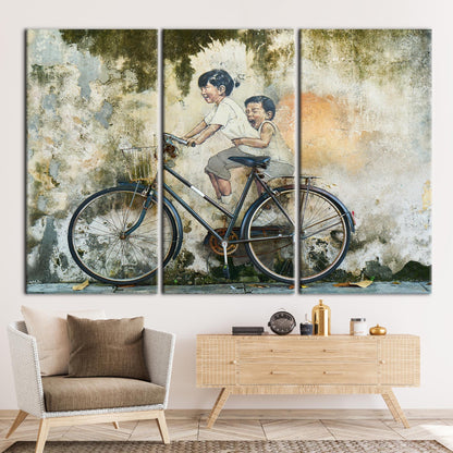 Fashion Abstract Graffiti and Penang Canvas Print
